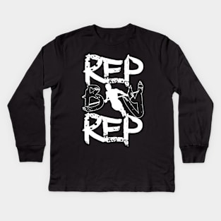 Rep by Rep - STREET WORKOUT Kids Long Sleeve T-Shirt